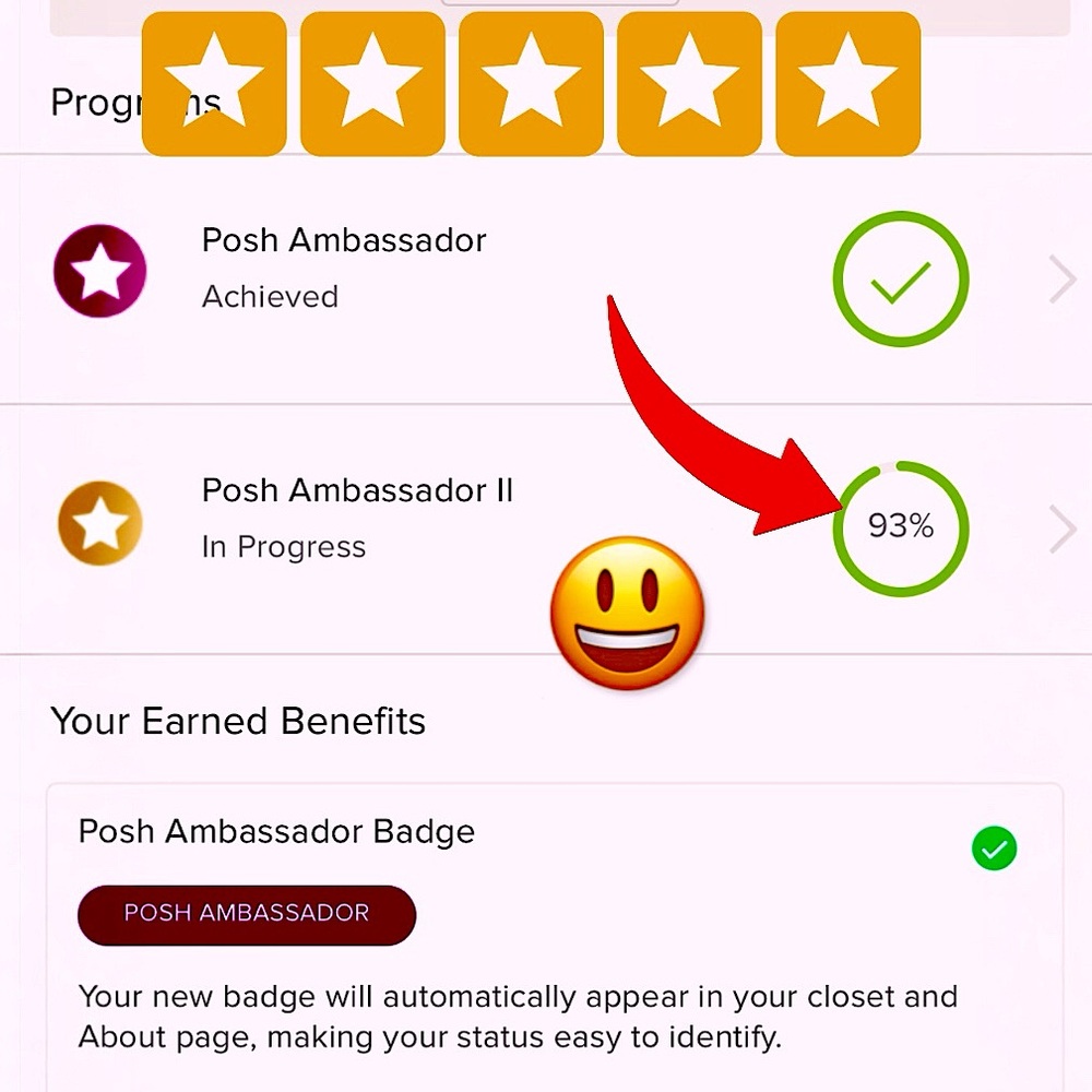 ✨🙌🏻❤️ALMOST THERE! POSHMARK AMBASSADOR 2!❤️🙌🏻✨